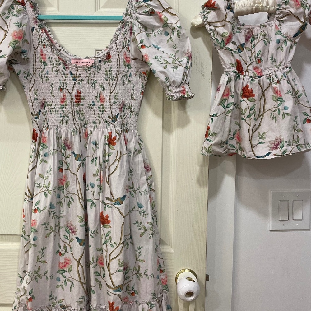Hill house Louisa dress with matching toddler dress